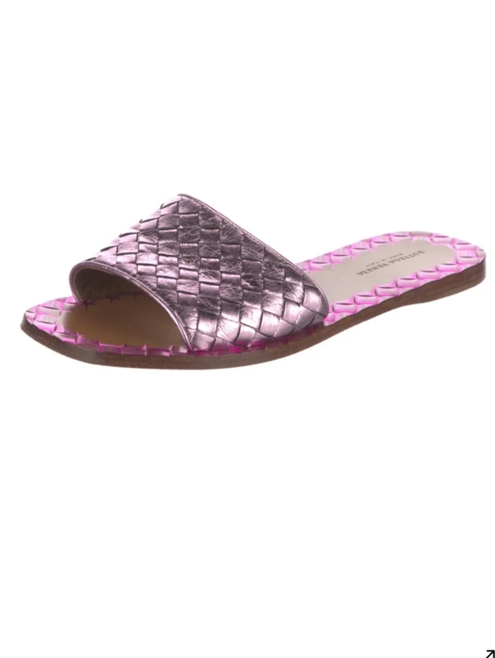 Bottega Veneta Authentic Intrecciato Weave Leather Slides Size: 6 | IT 36